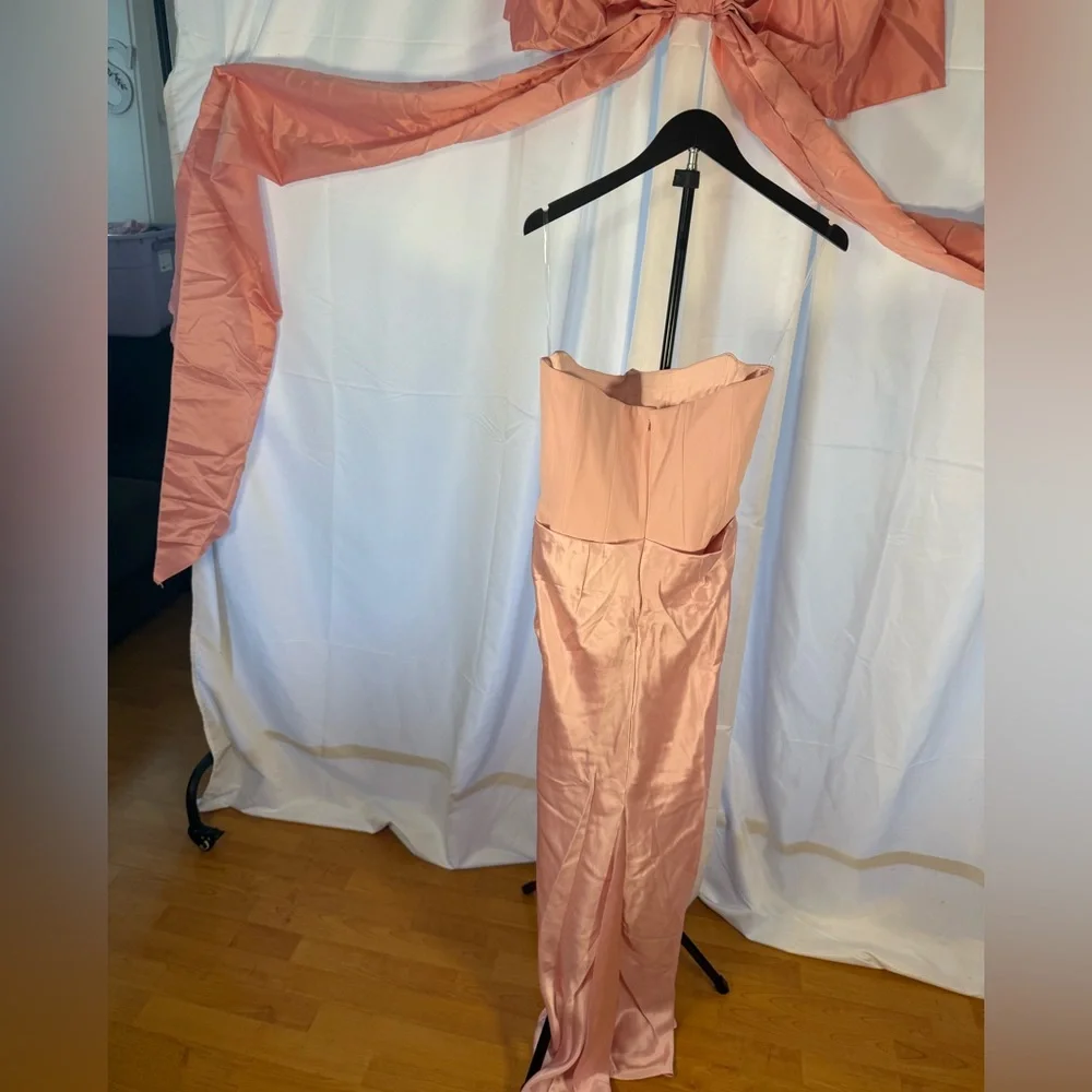 HOUSE OF CB'Persephone'Rose Shadow Strapless Corset Maxi/Size M - Picture 3 of 7